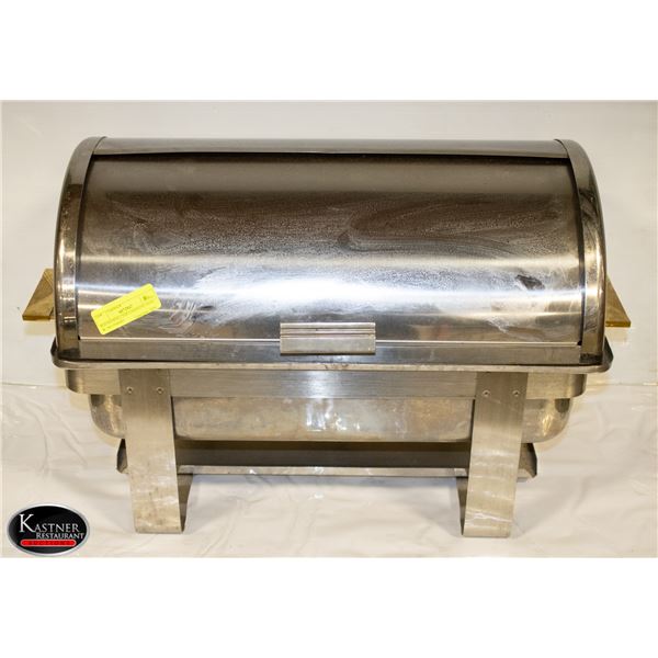 ROUND ROLL TOP CHAFFING DISH W/ NO INSERT