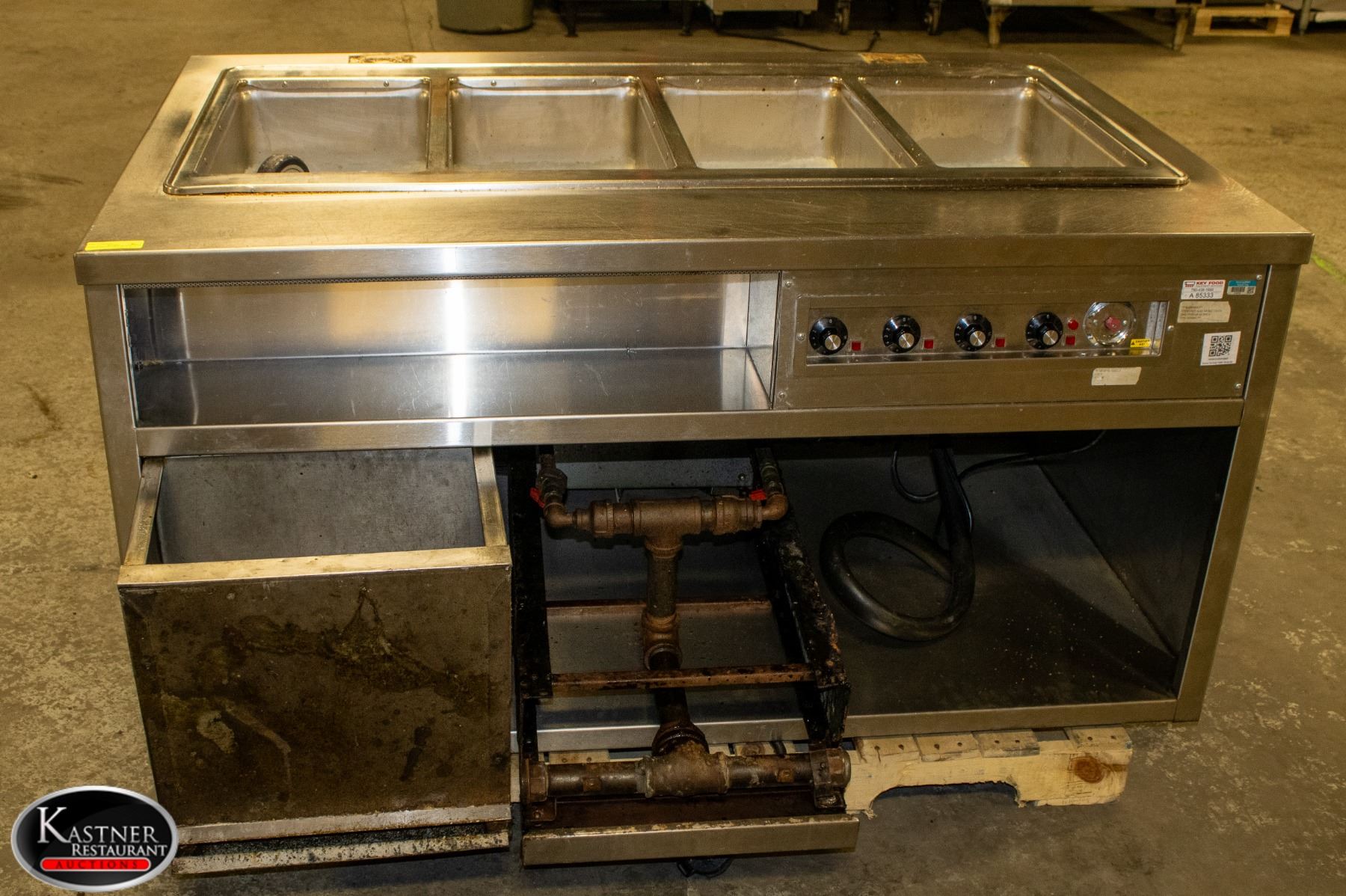 4 WELL STEAM TABLE 60