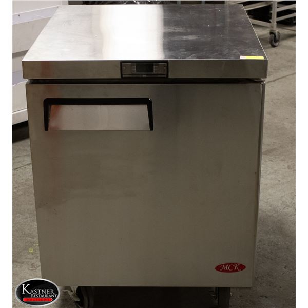 NEW MCK 27" SINGLE DOOR UNDER COUNTER S/S COOLER