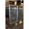 Image 2 : NEW MCK 54" DOUBLE GLASS DOOR FREEZER