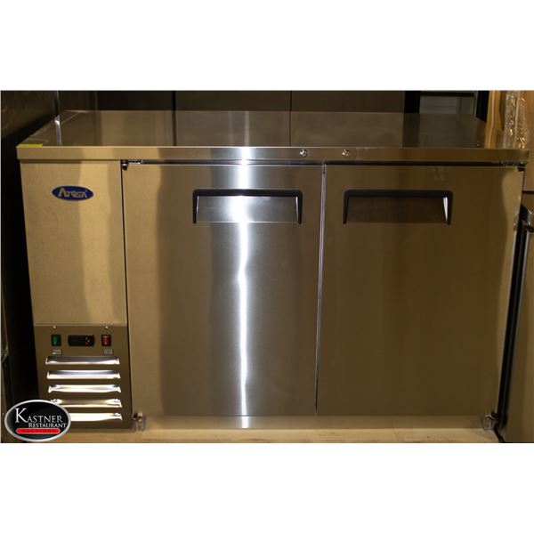 NEW ATOSA 59" BACK BAR 2 DOOR S/S COOLER