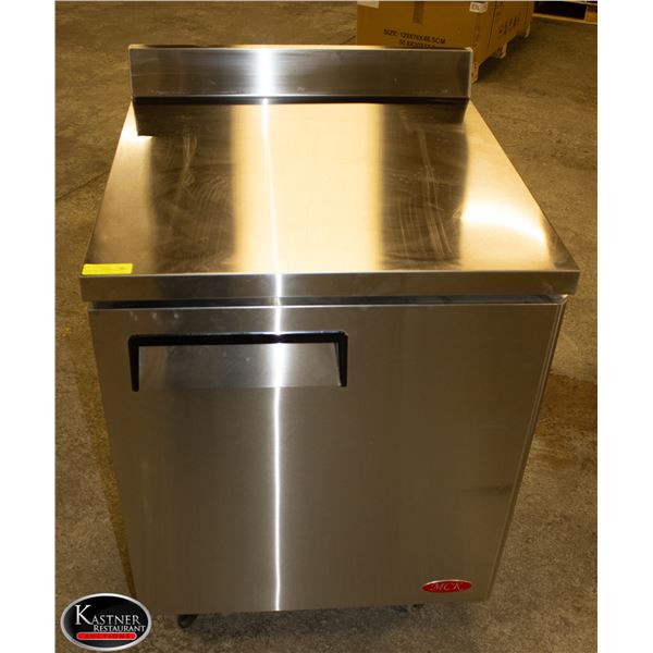 NEW MKC 27" SINGLE DOOR WORK TOP S/S COOLER