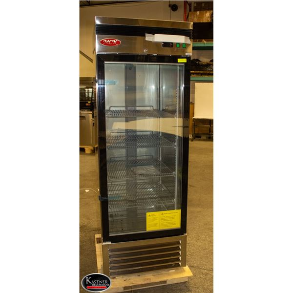 NEW MCK SINGLE HINGED GLASS DOOR FREEZER