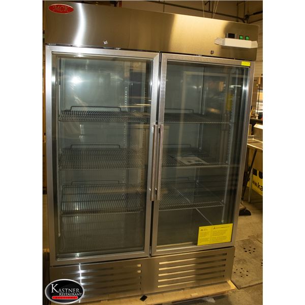 NEW MCK DOUBLE GLASS DOOR FREEZER