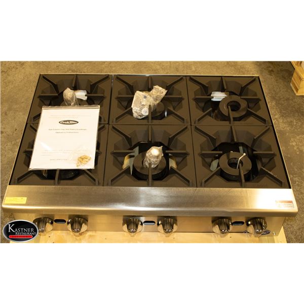 NEW ATOSA HEAVY DUTY COUNTER TOP 6 BURNERS W/ S/S