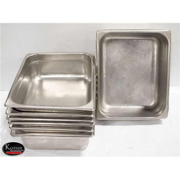 8 - 4" DEEP HALF SIZE S/S INSERTS