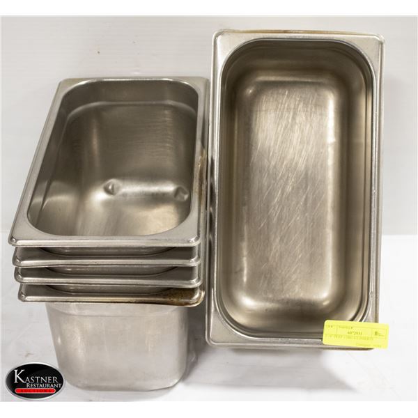 5 - 6" DEEP 1/3RD S/S INSERTS