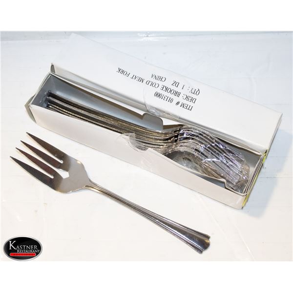 2 DOZEN NEW LARGE MEAT CARVING / SERVING FORKS