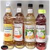 Image 1 : 4 ASSORTED MONIN SYRUPS