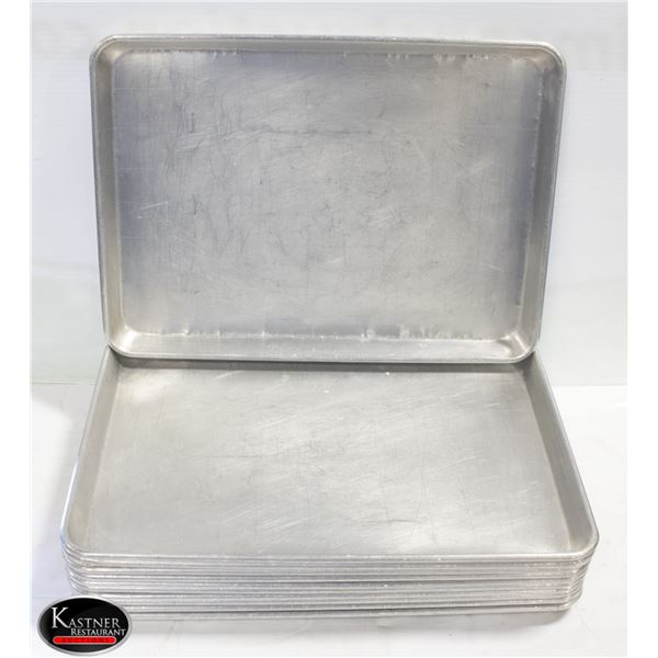 11 HALF SIZED ALUMINUM BUN PANS