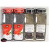 Image 1 : 4 ASSOTED SPICES 2 CONTAINERS OF POPPY SEEDS