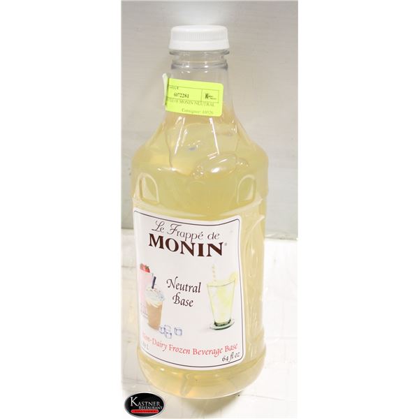 1.89L BOTTLE OF MONIN NEUTRAL BASE