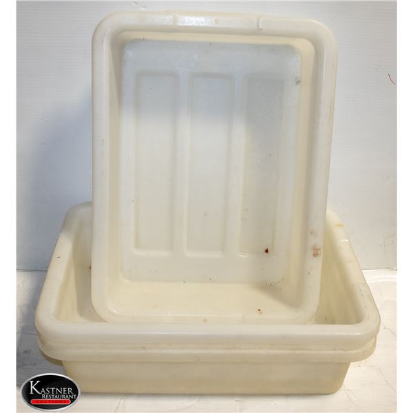 3 - 15" X 20" X 5" BUS BINS