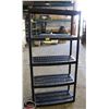 Image 1 : 36" X 17.5" X 72" BLACK PLASTIC SHELVING
