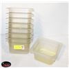 Image 1 : 8 - 3.5" DEEP 1/6TH CAMBRO PLASTIC INSERTS