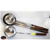 Image 1 : 4 ASSORTED WOK LADLES