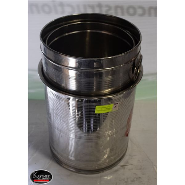 3 S/S CYLINDER BINS