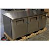 Image 2 : NEW TRUE 72" 3 DOOR UNDER COUNTER COOLER