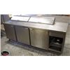 Image 1 : * UNCLAIMED * KEEPRITE 96" PIZZA PREP TABLE