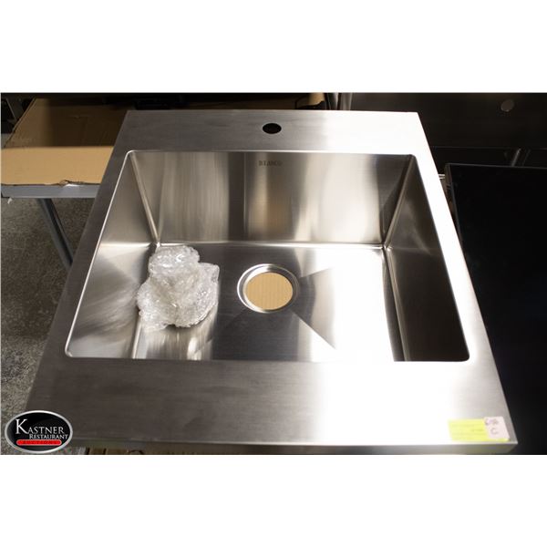 NEW BIANCO S/S SINGLE WELL DROP IN SINK