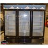 Image 1 : EFI 82" TRIPLE GLASS DOOR MERCHANDISER FREEZER