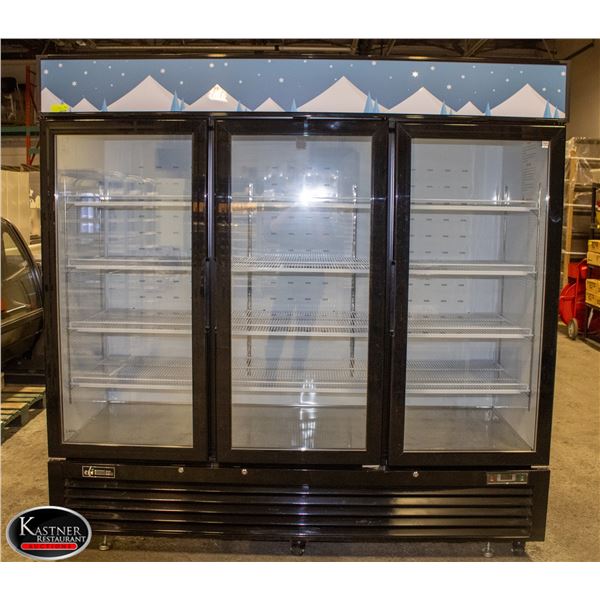 EFI 82" TRIPLE GLASS DOOR MERCHANDISER FREEZER