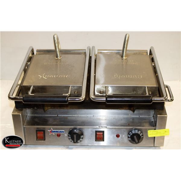OMCAN DOUBLE PANINI PRESS