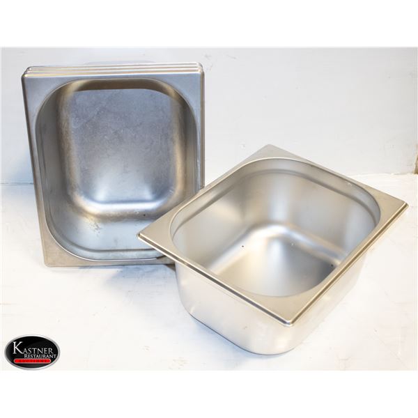 4 S/S HALF SIZE S/S INSERTS 6" DEEP