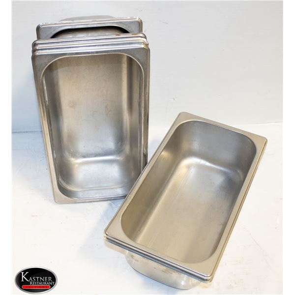 6 1/3RD S/S INSERTS 4" DEEP