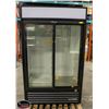Image 1 : TRUE 47" DOUBLE SLIDING DOOR MERCHANDISER COOLER