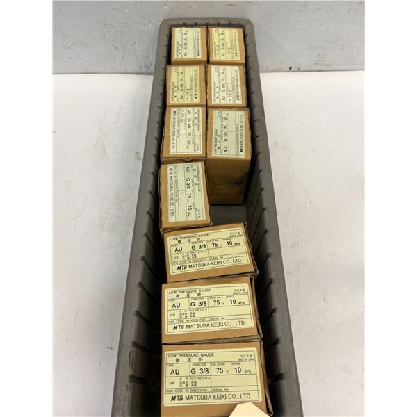 Lot of Matsuba Keiki Co. Pressure Gauges