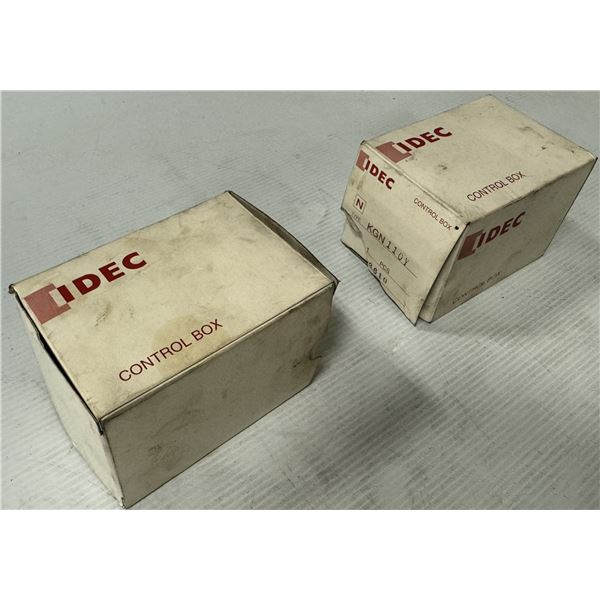 (2) IDEC #KGN110Y Control Boxes
