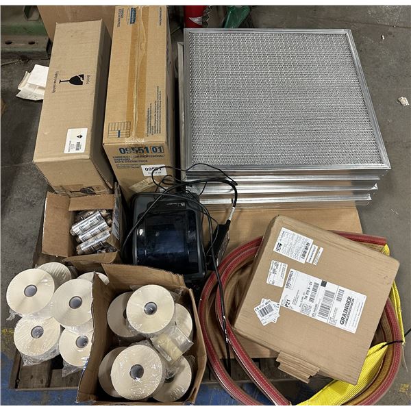 Lot of Misc. Lable Printer, Labels, Filters, Dispenser Items Plus More+++