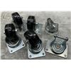 Image 1 : Lot of (6) Misc. Swivel Plate Casters