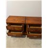 Image 2 : Pair of Wooden Nightside Tables