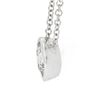 Image 5 : NEW 14k White Gold 0.55 ctw Round Bezel Diamond Solitaire Pendant Adjustable Cha