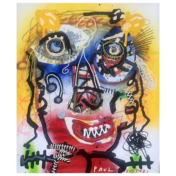 The Girl With Large Eyes by Kostabi Original