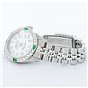 Image 3 : Rolex Ladies Quickset Stainless Steel White Diamond And Emerald 26MM Datejust Wr