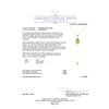 Image 3 : 6.00 ctw Imperial Topaz And Diamond Pendant & Chain - 18KT Yellow Gold