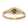 Image 6 : Antique Victorian Rosy Yellow Gold 5mm Rose Cut Diamond Bezel Solitaire Ring