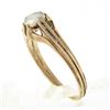 Image 8 : Antique Victorian Rosy Yellow Gold 5mm Rose Cut Diamond Bezel Solitaire Ring