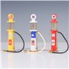Image 2 : 3pc Gearbox Vintage-Style Diecast Gas Pump Set – Shell, Union 76, Texaco