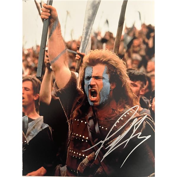 Braveheart Mel Gibson signed movie photo