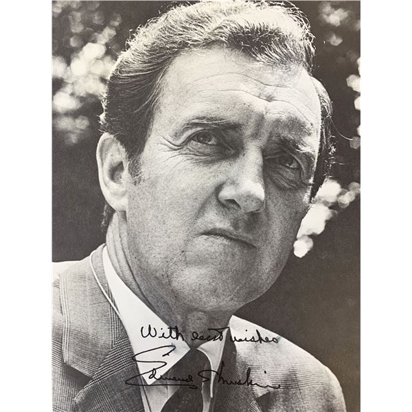 Edmund Muskie signed photo