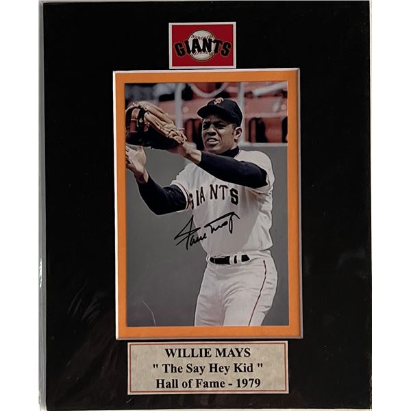 SF Giants Willie Mays signed photo
