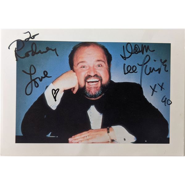 Dom DeLuise  signed photo card