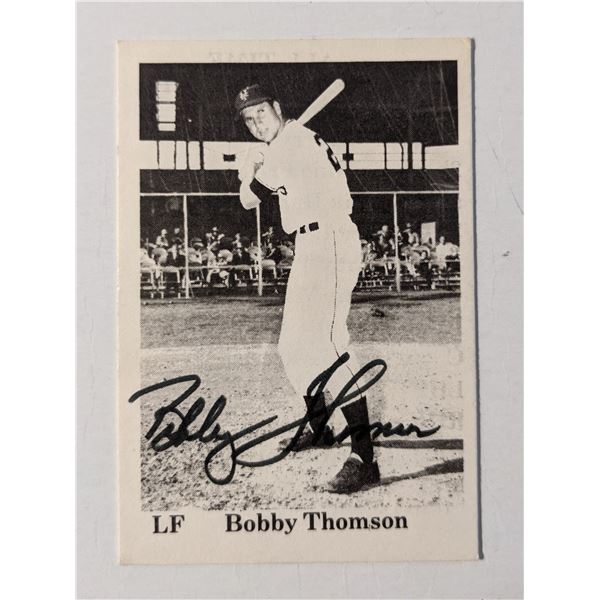 Bobby Thompson Signed Baseball Trading Card