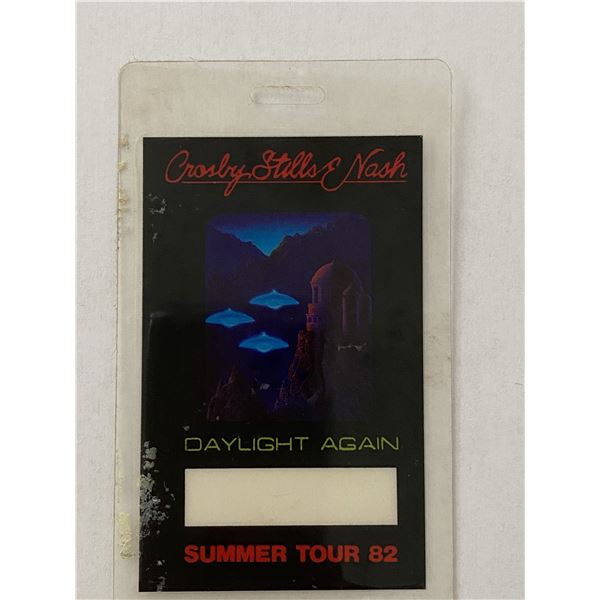 Crosby, Stills & Nash Backstage Pass