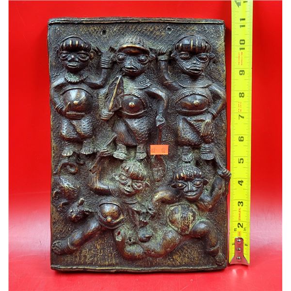 Antique Benin Bronze Plaque