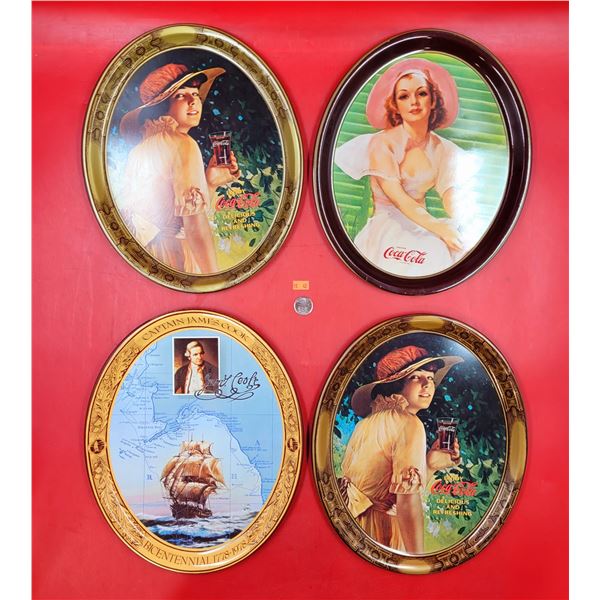 Lot Of Coca-Cola Advertising Trays